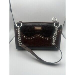 Miche Brandi Classic Retired Handbag Textured Leather Black Brown